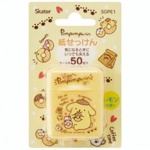 日本 SKATER POMPOMPURIN 便攜香皂紙 (檸檬味)